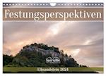Festungsperspektiven - Elbsandstein (Wandkalender 2024 DIN A4 quer), CALVENDO Monatskalender