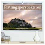 Festungsperspektiven - Elbsandstein (Premium, hochwertiger DIN A2 Wandkalender 2024, Kunstdruck in Hochglanz)
