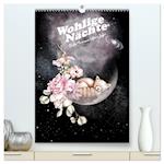Wohlige Nächte - Süße Träume übers Jahr (hochwertiger Premium Wandkalender 2024 DIN A2 hoch), Kunstdruck in Hochglanz
