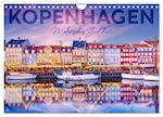 KOPENHAGEN Malerisches Stadtherz (Wandkalender 2024 DIN A4 quer), CALVENDO Monatskalender