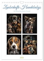 Zauberhafte Hundebabys (Wandkalender 2024 DIN A4 hoch)