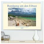 Rundgang um den Eibsee (hochwertiger Premium Wandkalender 2024 DIN A2 quer), Kunstdruck in Hochglanz