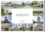 Koblenz Stadtansichten (Tischkalender 2024 DIN A5 quer), CALVENDO Monatskalender