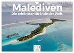 Malediven - Die schönsten Strände der Welt. (Wandkalender 2024 DIN A4 quer), CALVENDO Monatskalender