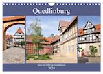 Quedlinburg - Stadt mit 1.200 Fachwerkhäusern (Wandkalender 2024 DIN A4 quer), CALVENDO Monatskalender