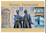 Weimar - Dichterstadt (Tischkalender 2024 DIN A5 quer), CALVENDO Monatskalender