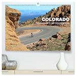 Colorado - Höhenrausch mit dem Rennrad (hochwertiger Premium Wandkalender 2024 DIN A2 quer), Kunstdruck in Hochglanz