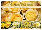 Gelbes Strahlen Blütenbilder (Wandkalender 2024 DIN A4 quer), CALVENDO Monatskalender