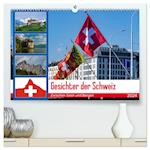 Gesichter der Schweiz, Zwischen Seen und Bergen (hochwertiger Premium Wandkalender 2024 DIN A2 quer), Kunstdruck in Hochglanz