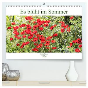 Es blüht im Sommer (hochwertiger Premium Wandkalender 2024 DIN A2 quer), Kunstdruck in Hochglanz