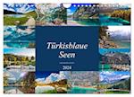 Türkisblaue Seen (Wandkalender 2024 DIN A4 quer), CALVENDO Monatskalender