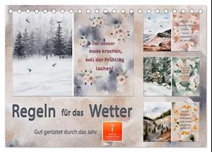 Regeln für das Wetter (Tischkalender 2024 DIN A5 quer), CALVENDO Monatskalender