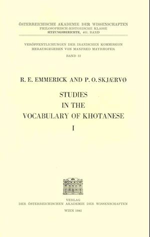 Studies in the Vocabulary of Khotanese