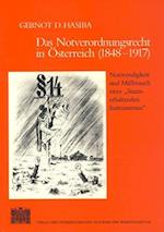 Das Notverordnungsrecht in Osterreich (1848-1917)