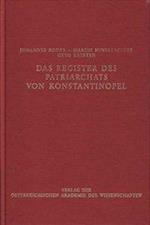 Das Register Des Patriarchats Von Konstantinopel