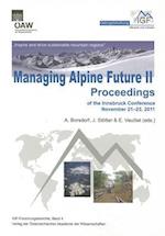 Managing Alpine Future II 'inspire and Drive Sustainable Mountain Regions'