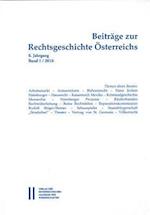 Beitrage Zur Rechtsgeschichte Osterreichs