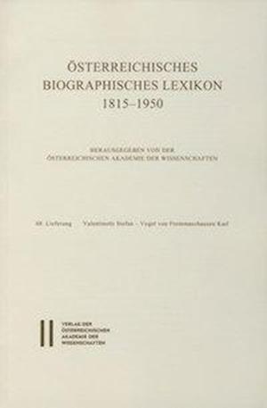 Osterreichisches Biographisches Lexikon 1815-1950, 68. Lieferung