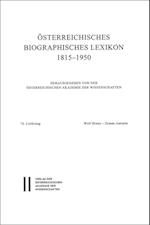 Österreichisches Biographisches Lexikon 1815-1950 / Österreichisches Biographisches Lexikon 1815-1950