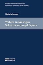 Wahlen in sonstigen Selbstverwaltungskörpern