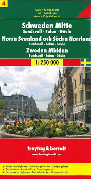 Schweden Mitte blad 4: Sundsvall-Falun-Gävle 1:250 000