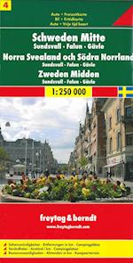 Schweden Mitte blad 4: Sundsvall-Falun-Gävle 1:250 000