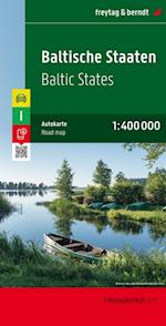 Baltic States - Estonia, Latvia & Lithuania Road Map