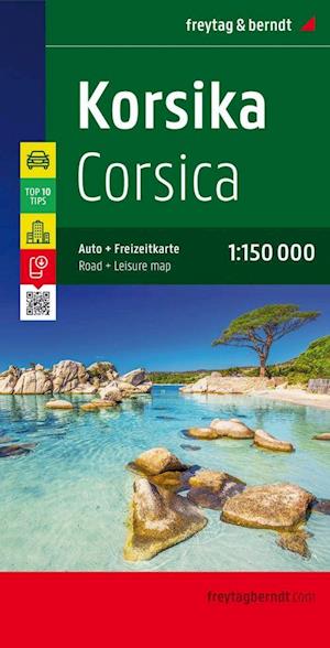Korsika - Corsica Road + Leisure Map