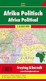 Africa Map Flat in a Tube 1:8 000 000