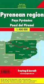 Pyrenean Region Road Map, Freytag & Berndt