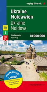 Ukraine Moldavia, Freytag & Berndt Road + Leisure Map