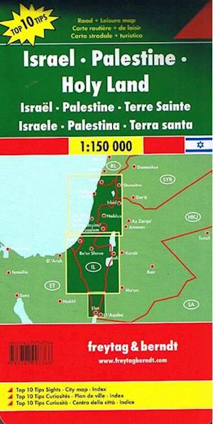 Israel - Palestine - Holy Land, Freytag & Berndt Autokarte 1:150 000