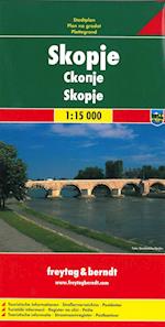 Skopje, Freytag  & Berndt Stadtplan 1:15 000