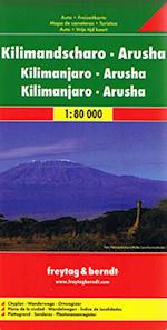Kilimanjaro Arusha, Freytag & Berndt Road + Leisure Map