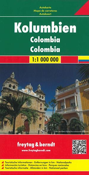 Colombia, Freytag & Berndt Road Map