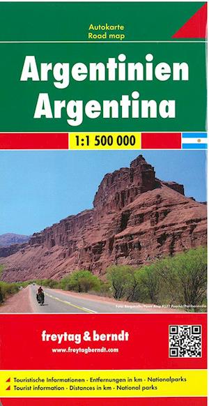 Argentina, Freytag & Berndt Road Map