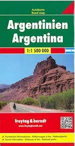 Argentina, Freytag & Berndt Road Map