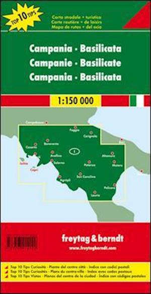 Campania - Basilicata Road Map 1:150 000