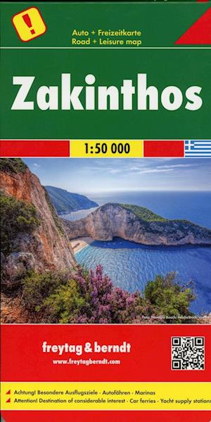 Zakynthos Road Map 1:50 000