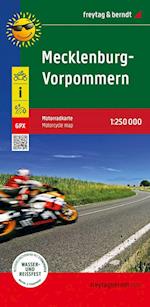 Mecklenburg-West Pomerania, motorcycle map 1:250,000, freytag & berndt