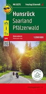 Hunsruck - Saarland - Pfalzerwald, MotorCycle map 1:200 000