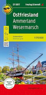 Ostfriesland, Ammerland, Wesermarsch, adventure guide 1:170,000