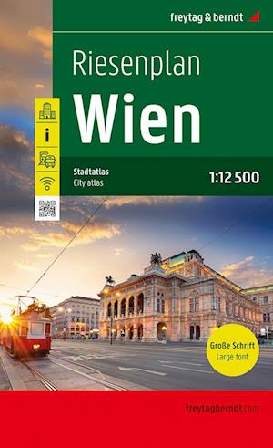 Wien, Riesenplan, Städteatlas 1:12.500, freytag & berndt