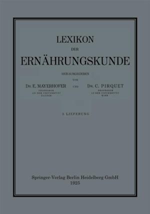 Lexikon der Ernährungskunde