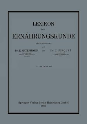 Lexikon der Ernährungskunde