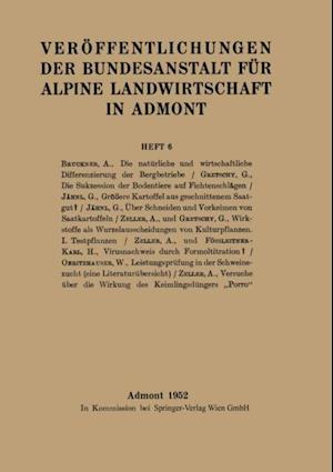 Veröffentlichungen der Bundesanstalt für alpine Landwirtschaft in Admont