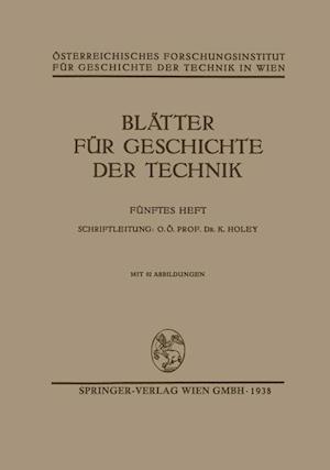 Blätter Für Geschichte Der Technik