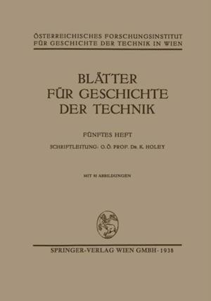 Blätter für Geschichte der Technik