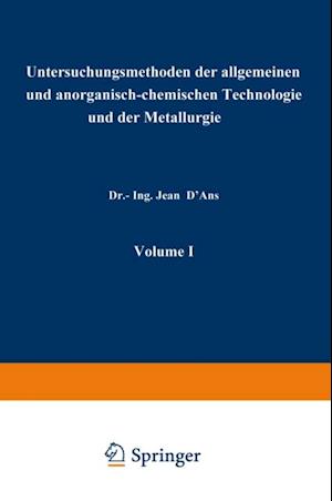 Untersuchungsmethoden der allgemeinen und anorganisch-chemischen Technologie und der Metallurgie