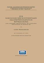 Zur Soziologie der Kontinentalen Halophytenvegetation Mitteleuropas